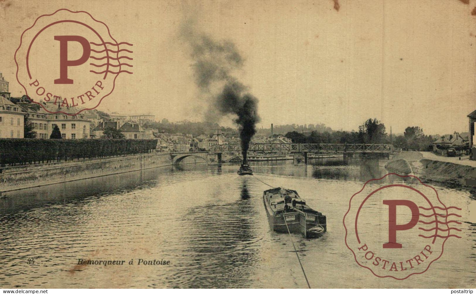 FRANCIA. FRANCE. REMORQUEUR A PONTOISE. - Remorqueurs