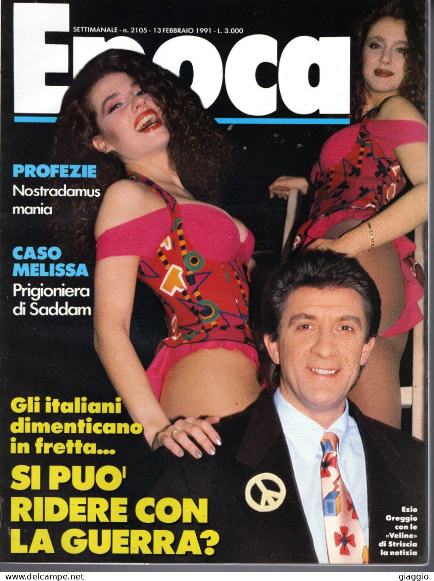 °°° RIVISTA EPOCA N° 2105 DEL 13 FEBBRAIO 1991 °°° - Andere & Zonder Classificatie