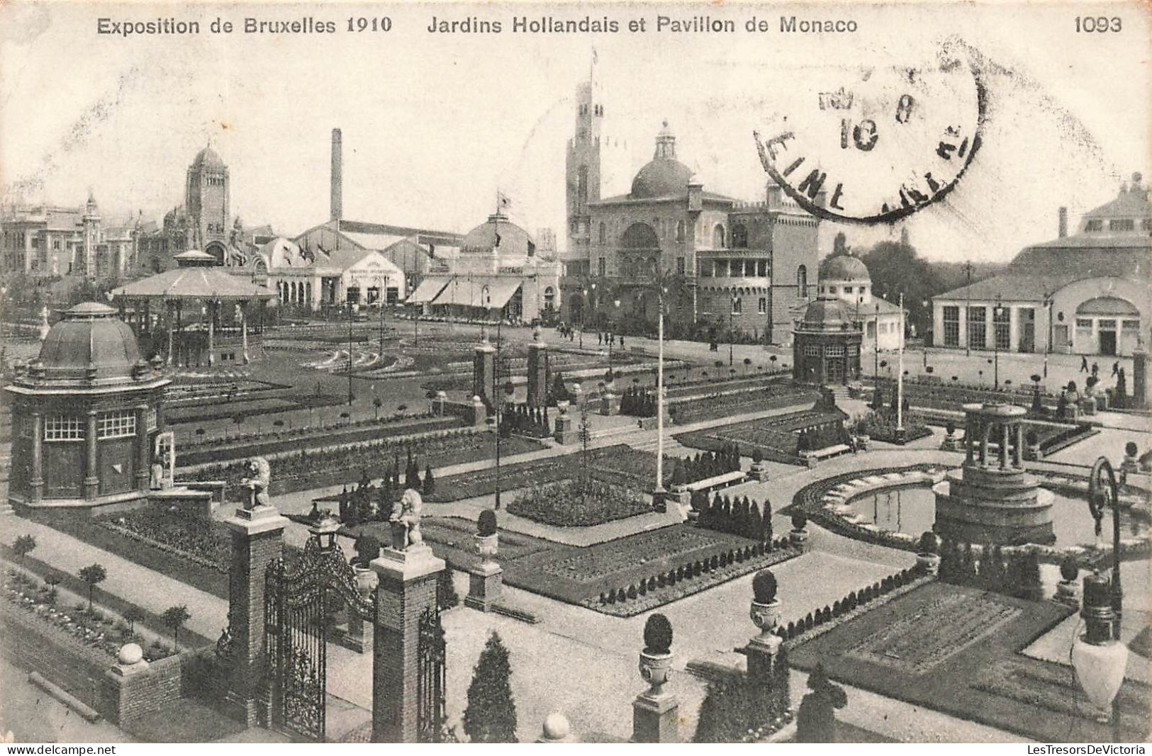 BELGIQUE - Bruxelles - Expositions De 1910 - Jardins Hollandais Et Pavillon De Monaco - Carte Postale Ancienne - Wereldtentoonstellingen