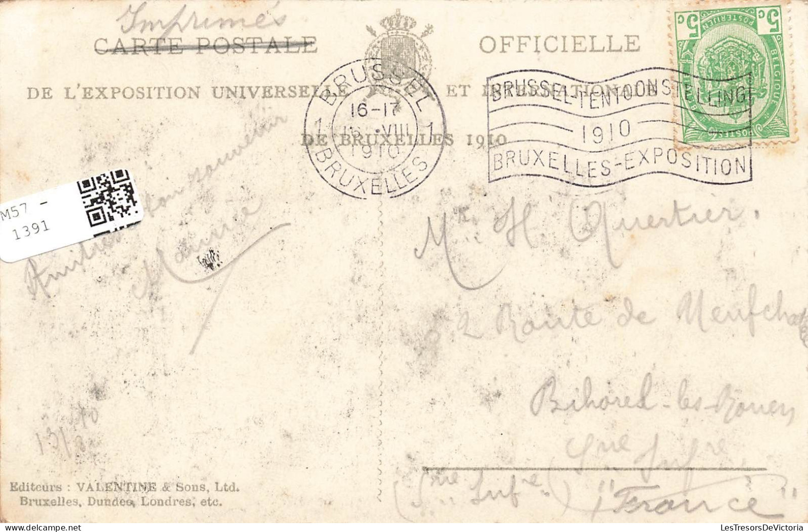 BELGIQUE - Bruxelles - Expositions De 1910 - Jardins Hollandais Et Pavillon De Monaco - Carte Postale Ancienne - Expositions Universelles