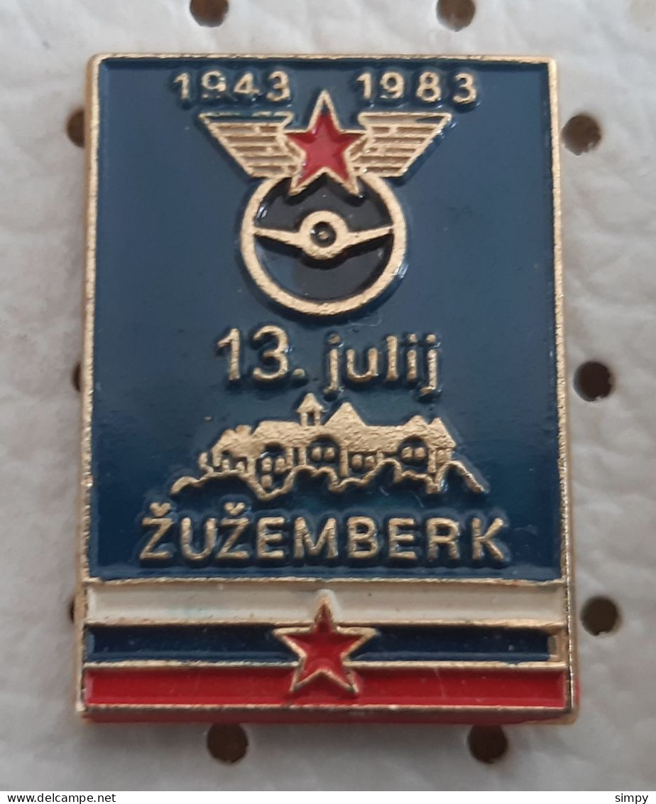 ZSAM Zuzemberk 1943/1983 Federation Of Drivers And Mechanics Slovenia Pin - Autres & Non Classés