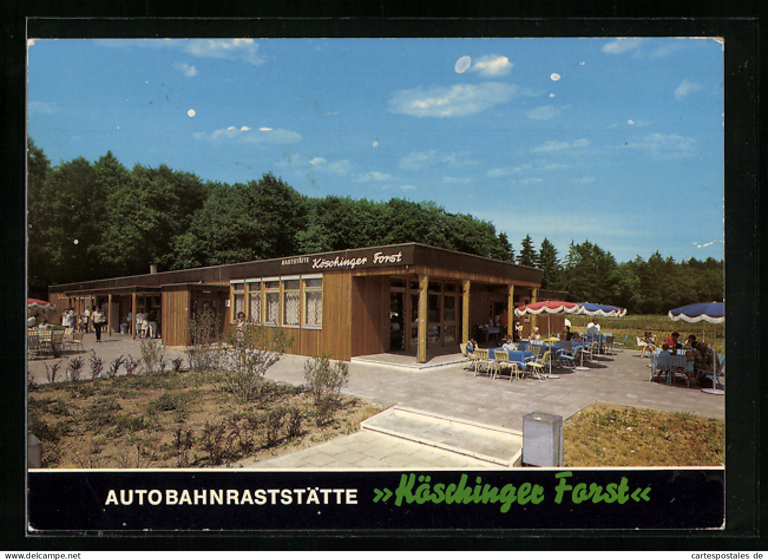 AK Autobahnraststätte Köschinger Forst, Partie Mit Terrasse  - Sonstige & Ohne Zuordnung