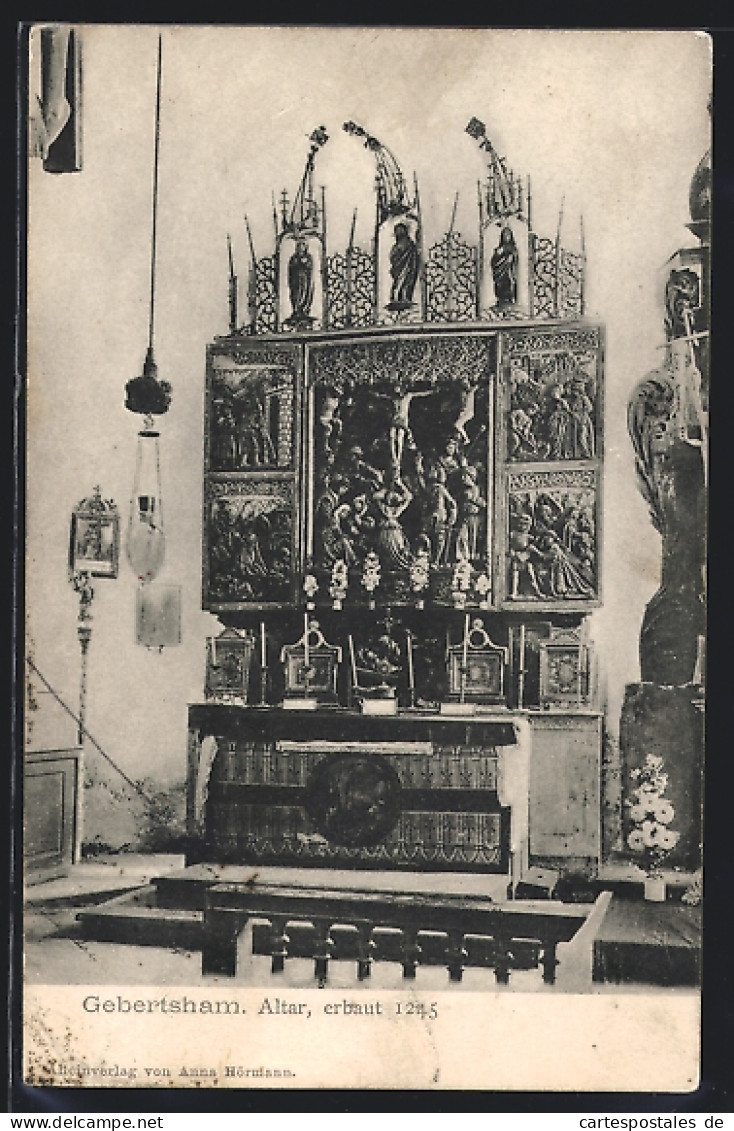 AK Lochen Am See, Altar In Der Kirche Gebertsham  - Otros & Sin Clasificación