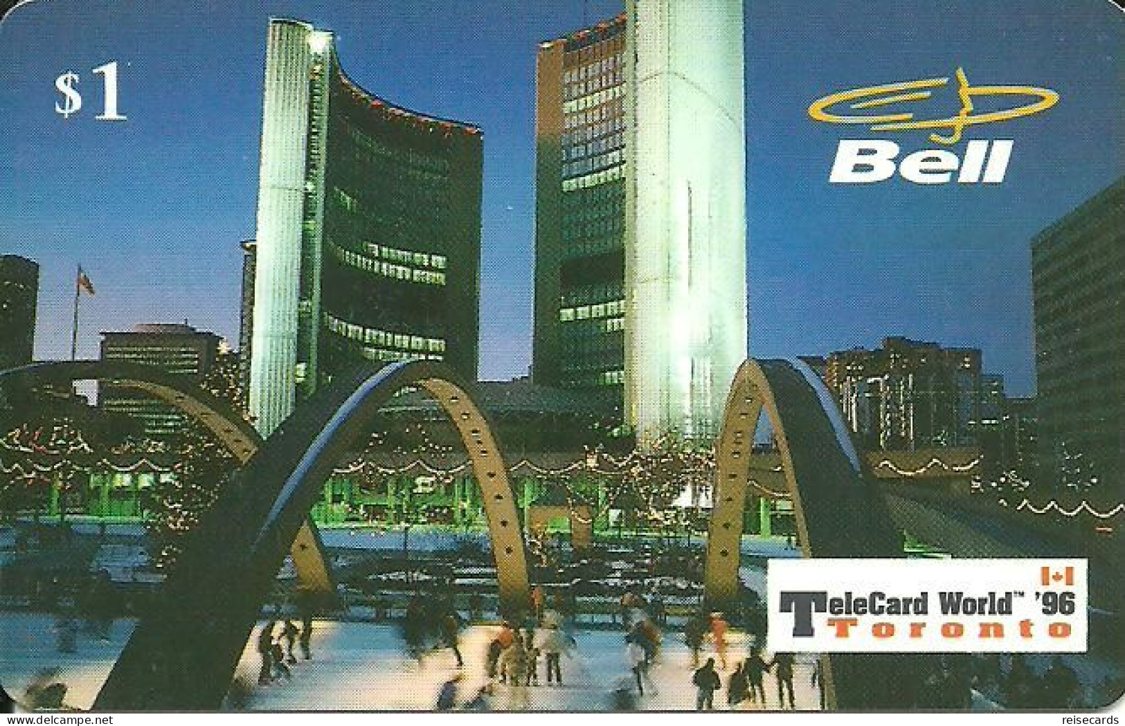 Canada: Prepaid Bell - TeleCard World '96 Exposition Toronto. Mint - Canada