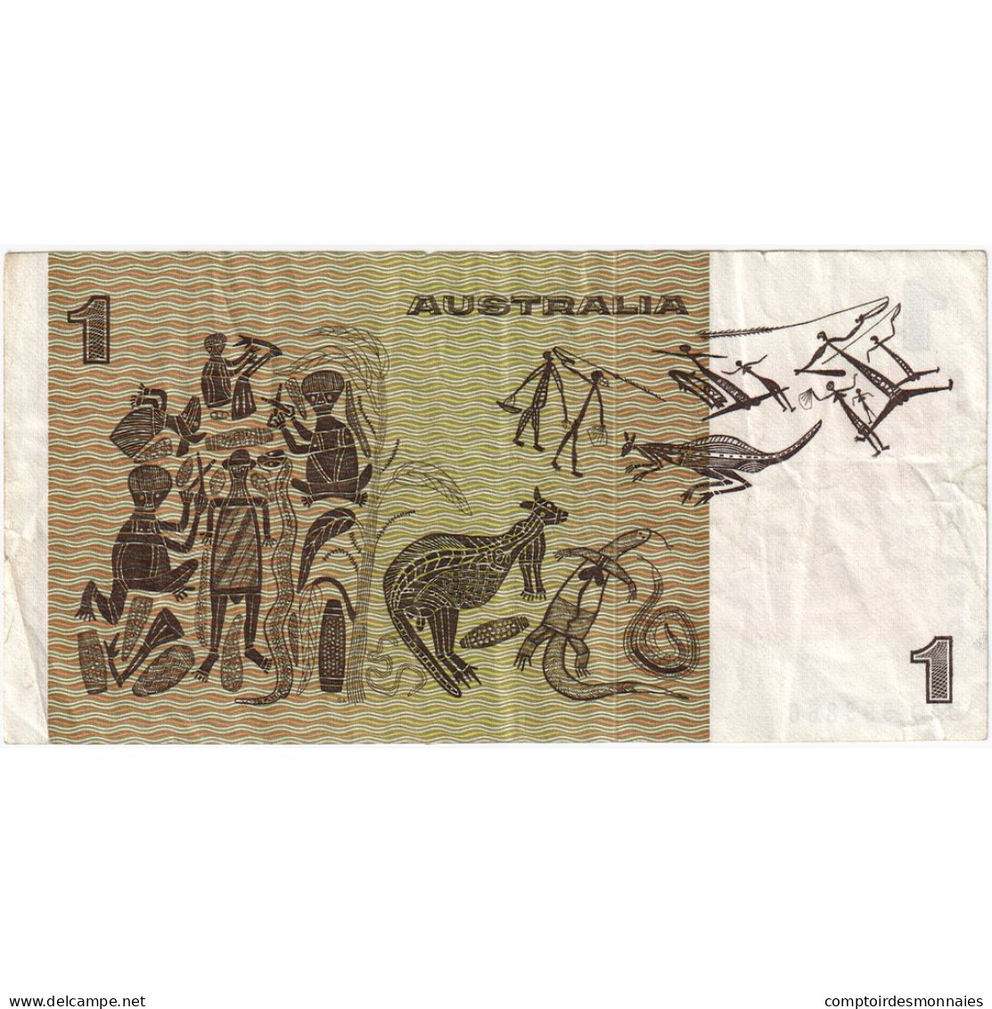Australie, 1 Dollar, KM:42d, TB - 1974-94 Australia Reserve Bank (papier)
