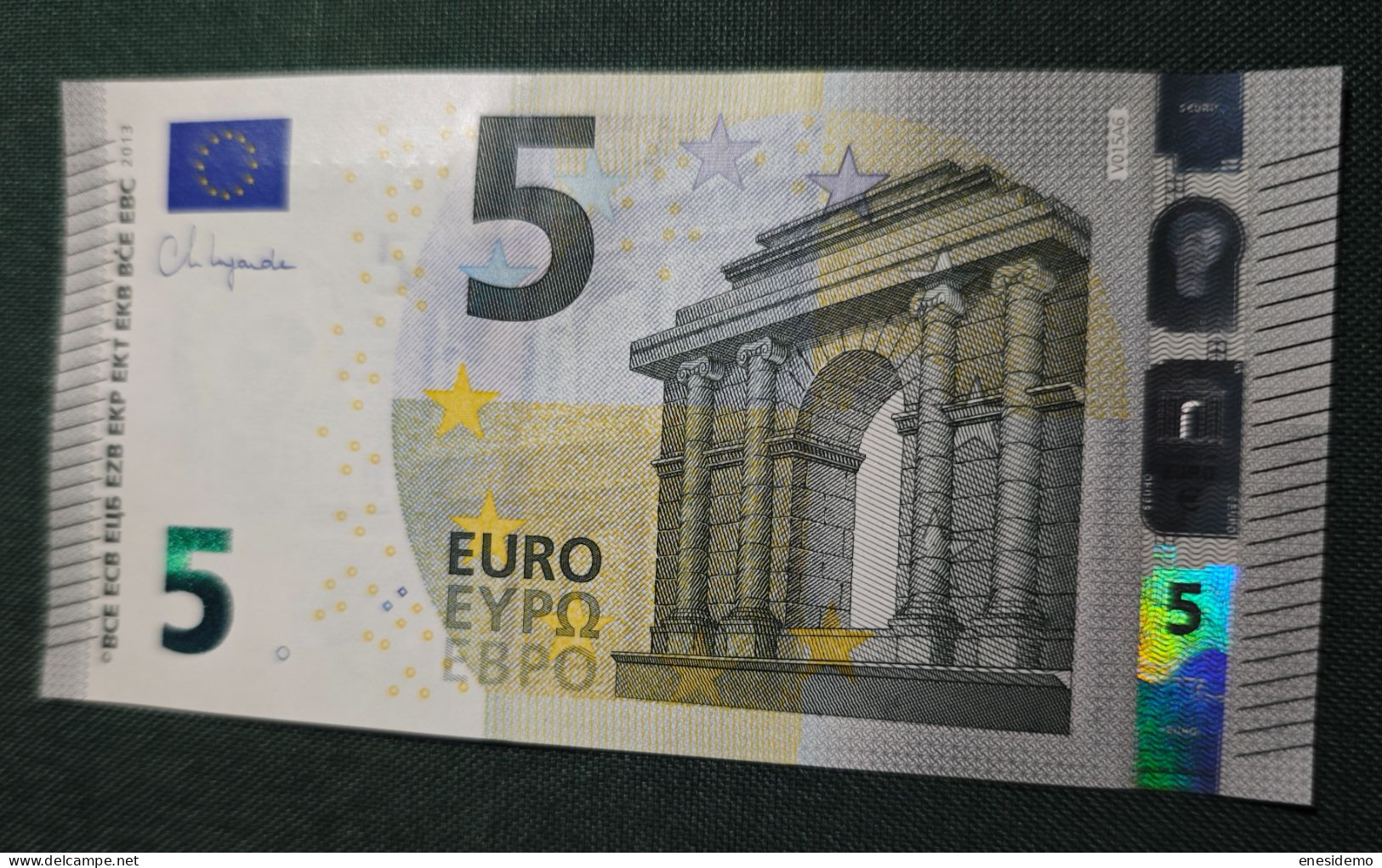 5 EURO SPAIN 2013 LAGARDE V015A6 VC SC FDS UNCIRCULATED PERFECT - 5 Euro