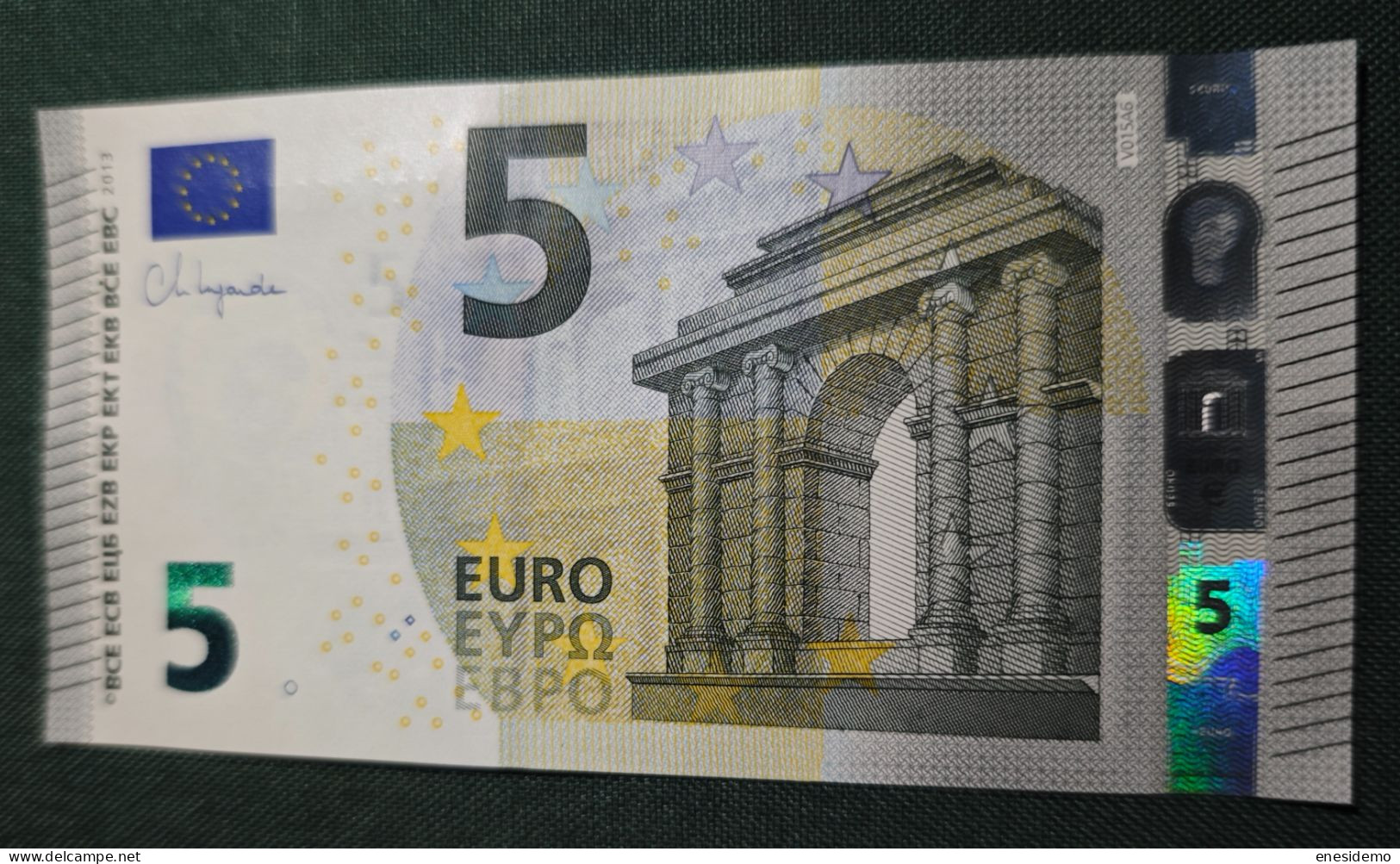 5 EURO SPAIN 2013 LAGARDE V015A6 VC SC FDS UNCIRCULATED PERFECT - 5 Euro