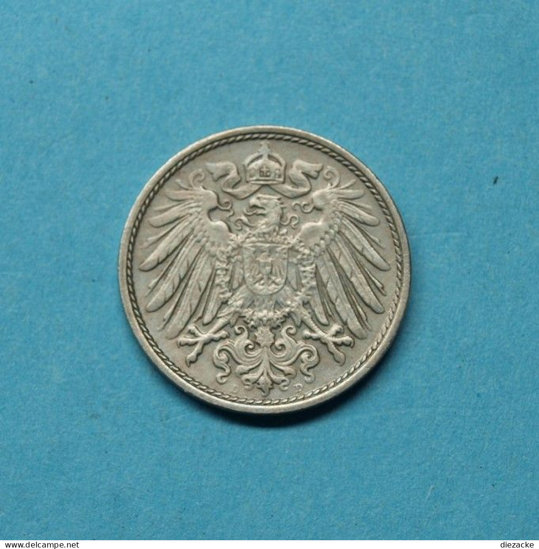 Deutsches Reich 1900 D 10 Pfennig Großer Adler Vz-st (M4793 - Autres & Non Classés