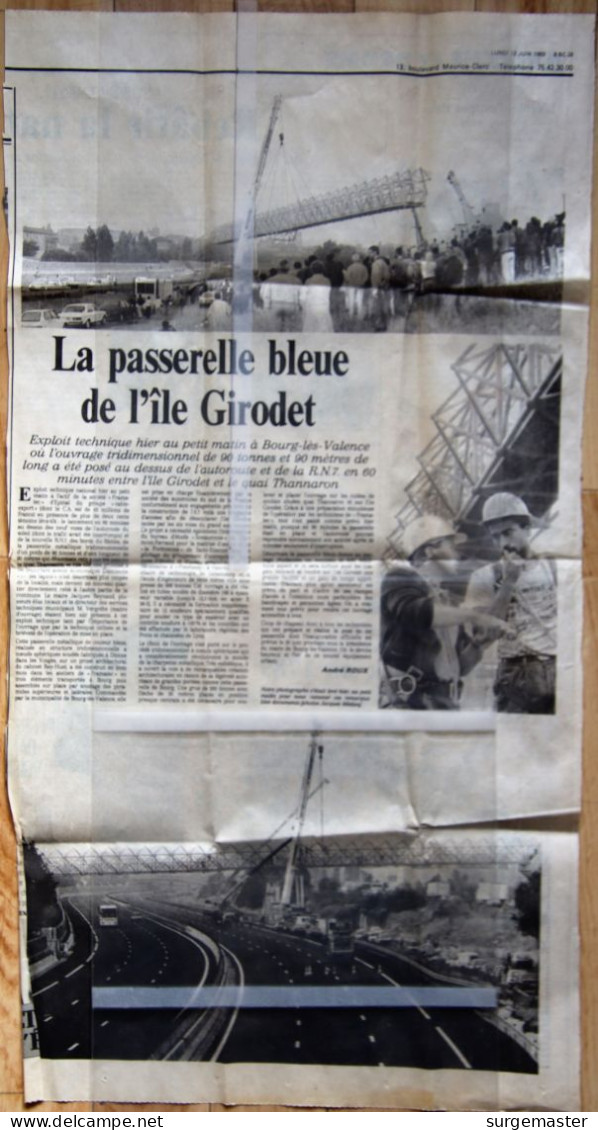 DRÔME COUPURE DE PRESSE DAUPHINE LIBERE 12 JUIN 1989 - Sonstige & Ohne Zuordnung