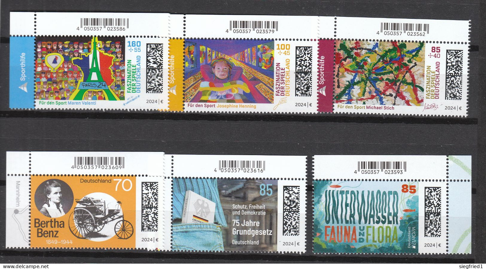 Deutschland BRD **  3825-3830,   Alle  Neuausgaben  2.5.2024 - Unused Stamps