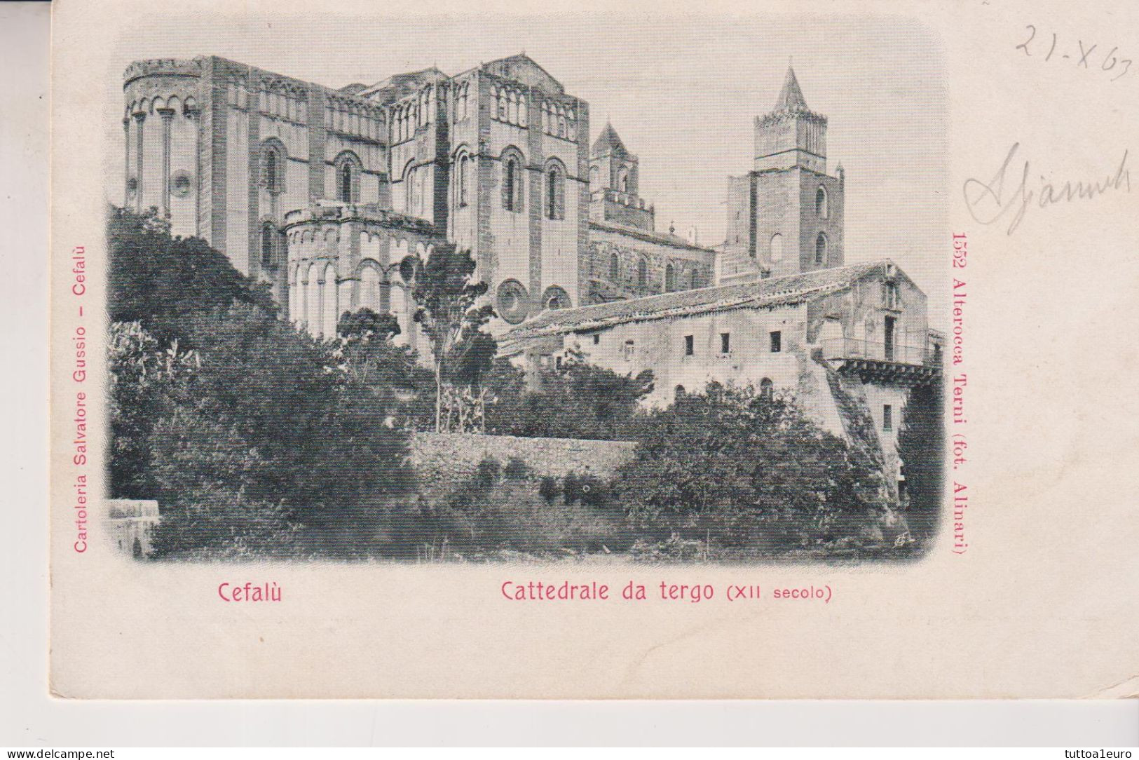 Cefalu' Palermo  Cattedrale Da Tergo  Vg  1903 - Palermo