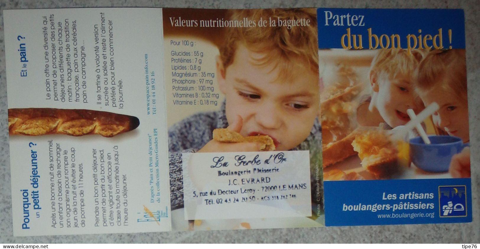 Petit Calendrier De Poche 2006 Boulanger Pâtissier Rue Docteur Leroy Le Mans Sarthe - Klein Formaat: 2001-...