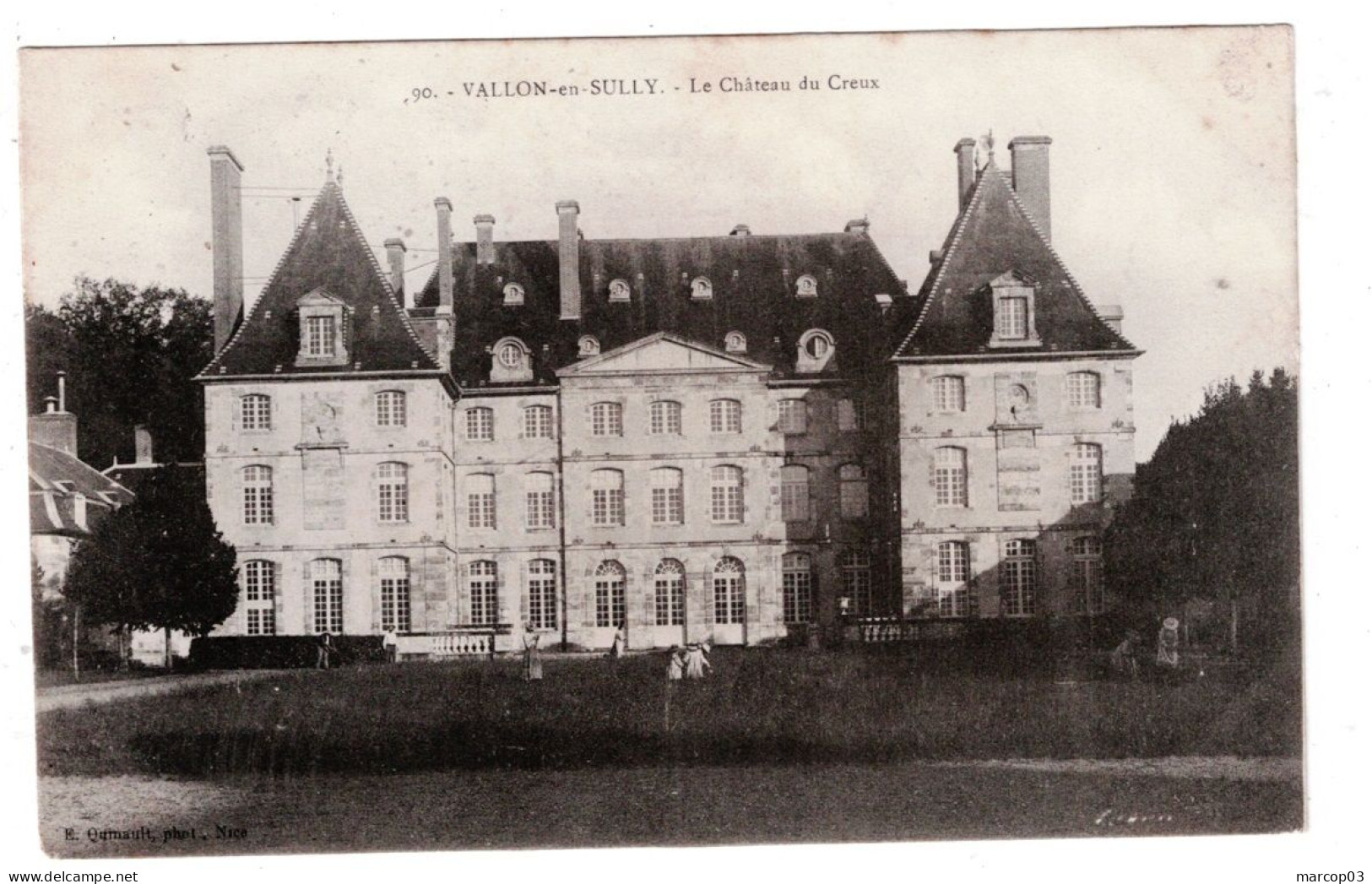 03 ALLIER  VALLON EN SULLY Le Château De Creux Plan Peu Courant - Sonstige & Ohne Zuordnung