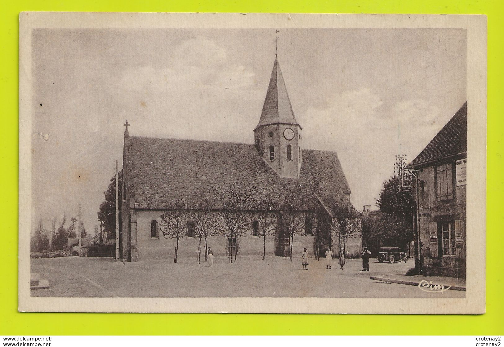 03 CHEVAGNES Vers Moulins L'Eglise Auto Ancienne PUB BYRRH VOIR DOS - Moulins