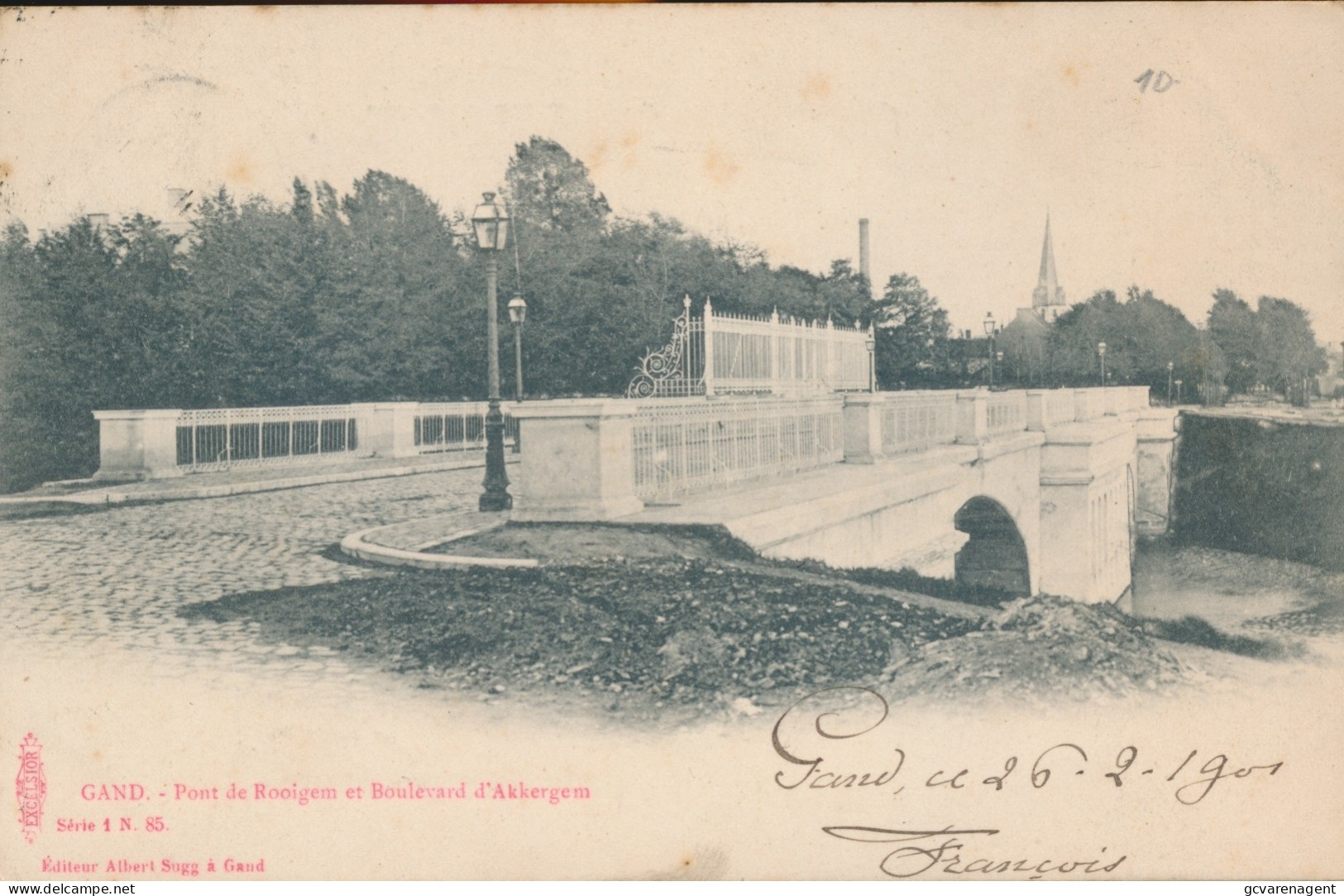 GENT.  PONT DE ROOIGEM ET BOULEVARD D'AKKERGEM      A.SUGG.  1 / 85     ZIE AFBEELDINGEN - Gent