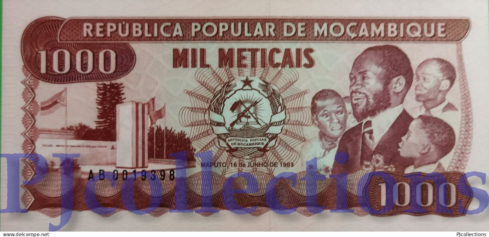 MOZAMBIQUE 1000 METICAIS 1983 PICK 132a UNC - Mozambico