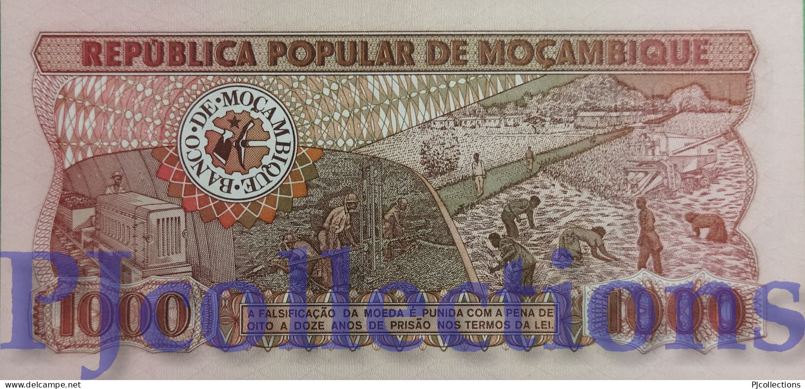 MOZAMBIQUE 1000 METICAIS 1983 PICK 132a UNC - Moçambique