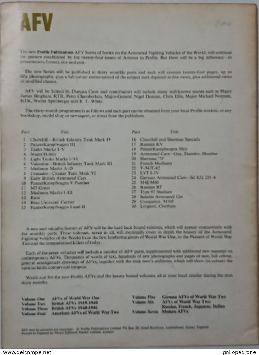 AFV TANKS MARKS I To V - Armada/Guerra