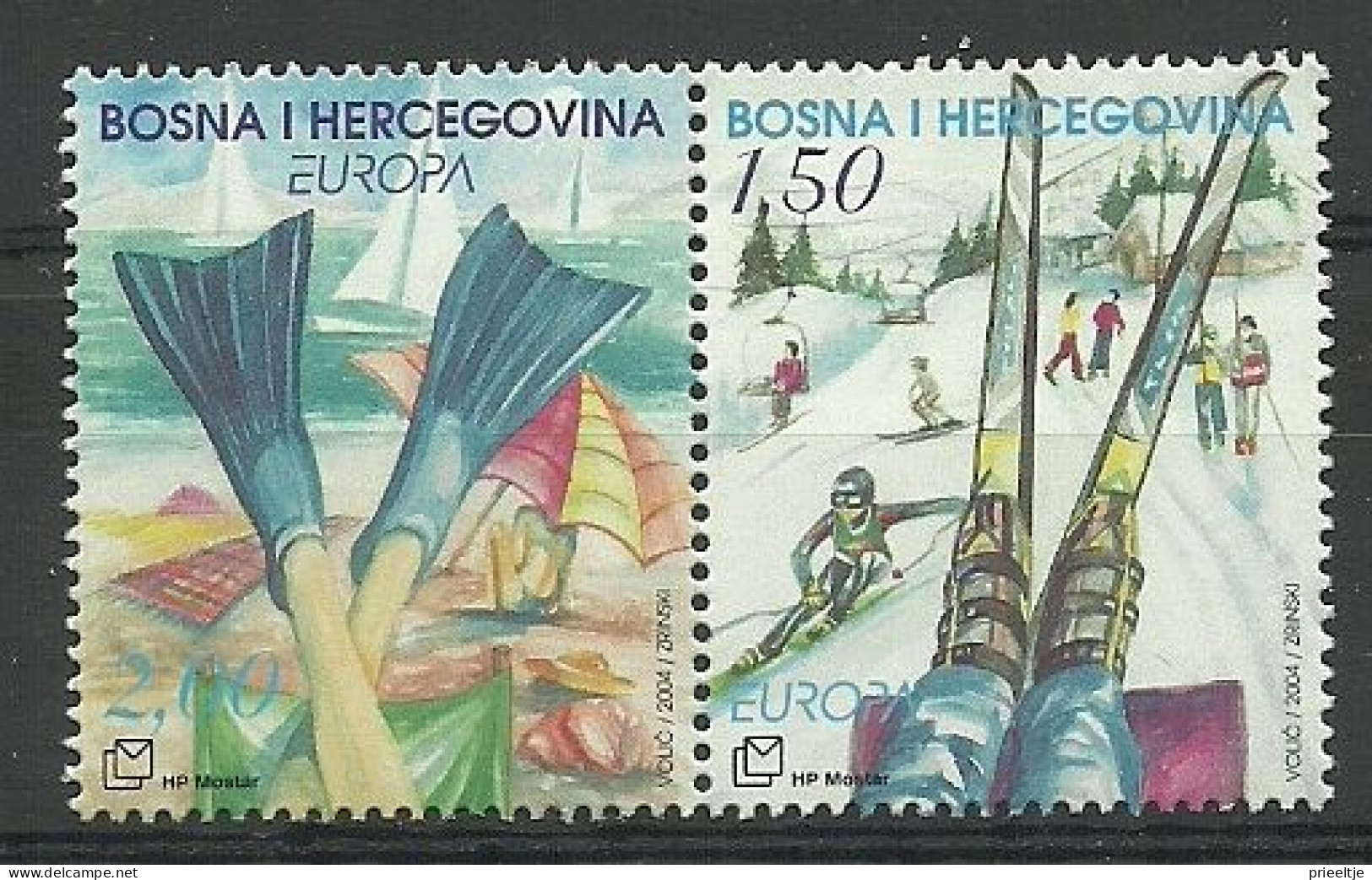 Bosna I Hercegovina (Mostar) 2004 Europa Holidays Sheet Y.T. 105/106   ** - Bosnië En Herzegovina
