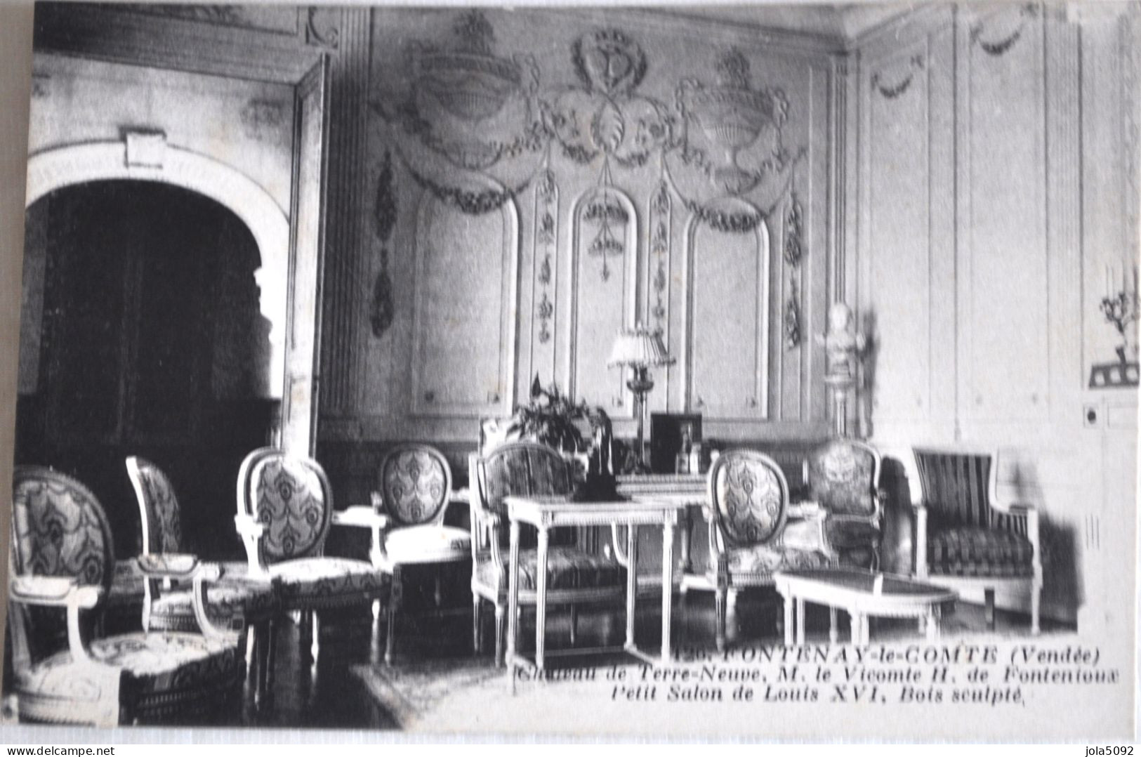 85 - FONTENAY-le-COMTE - Château De Terre-Neuve - Petit Salon - Fontenay Le Comte