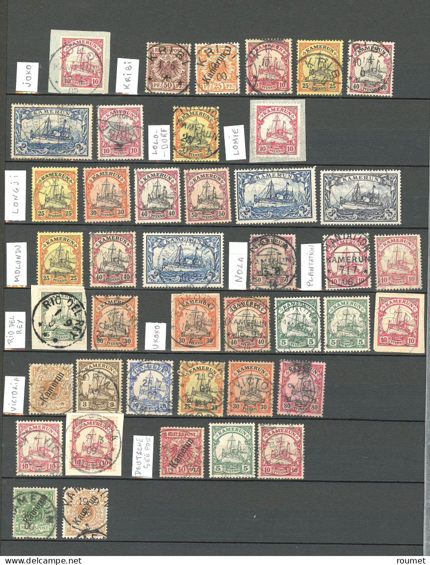 Collection. 1896-1914, Entre Les N°1 Et 22, Obl Choisies Entre Abong M'Bang Et Victoria. - TB - Sonstige & Ohne Zuordnung