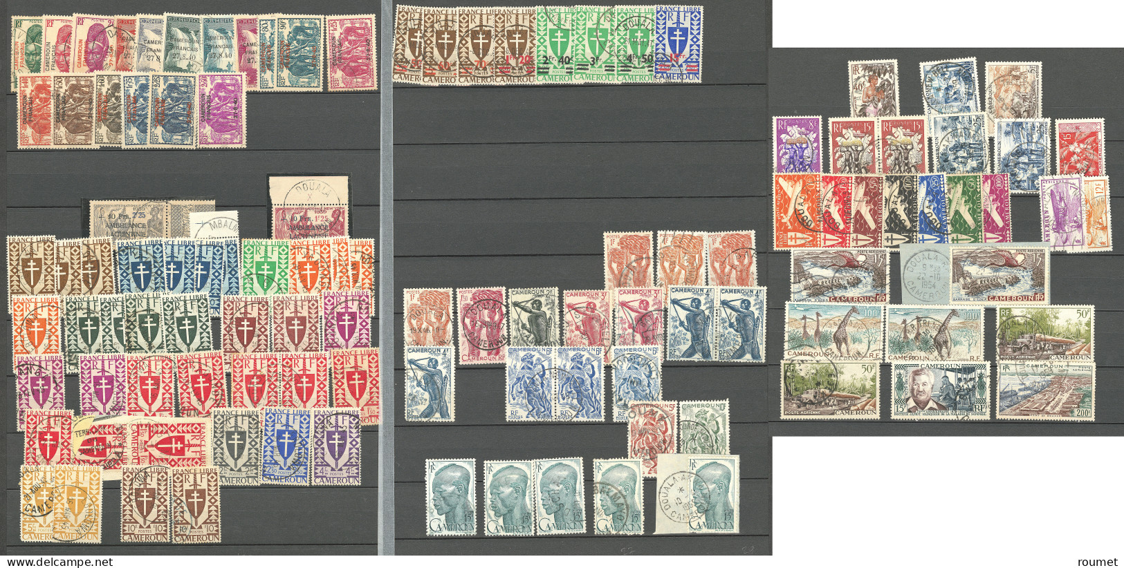 Collection. 1916-1956 (Poste, PA), Obl Choisies Dont Petits Bureaux Entre M'Banga Et Yoko. - TB - Sonstige & Ohne Zuordnung