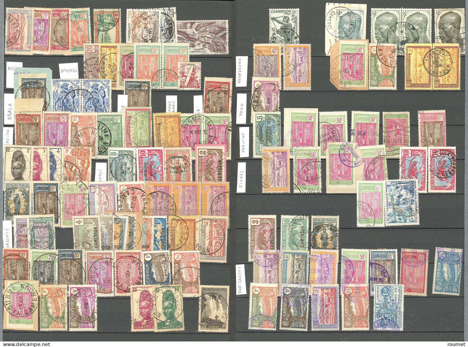 Collection. 1916-1956 (Poste, PA), Obl Choisies Dont Petits Bureaux Entre M'Banga Et Yoko. - TB - Otros & Sin Clasificación