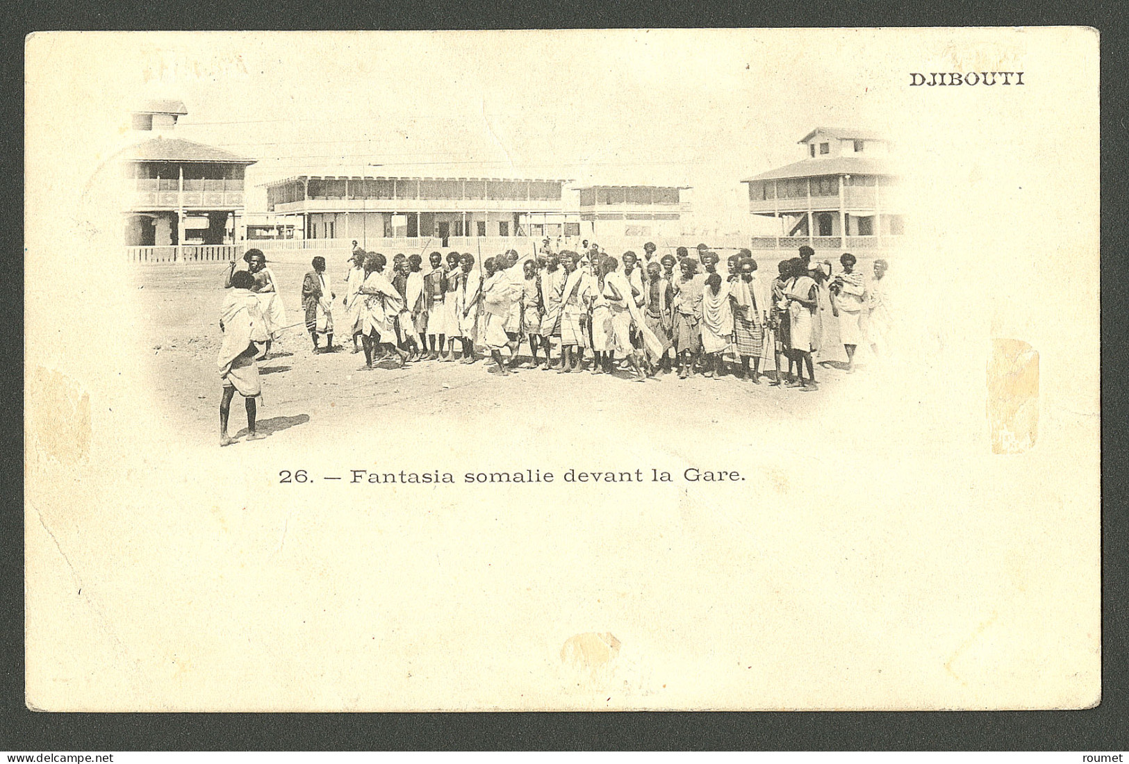 Lettre Cad Bleu "Cote Française Des Somalis/Djibouti". No 25 Sur Carte Pour Paris, 1902. - TB. - R - Sonstige & Ohne Zuordnung