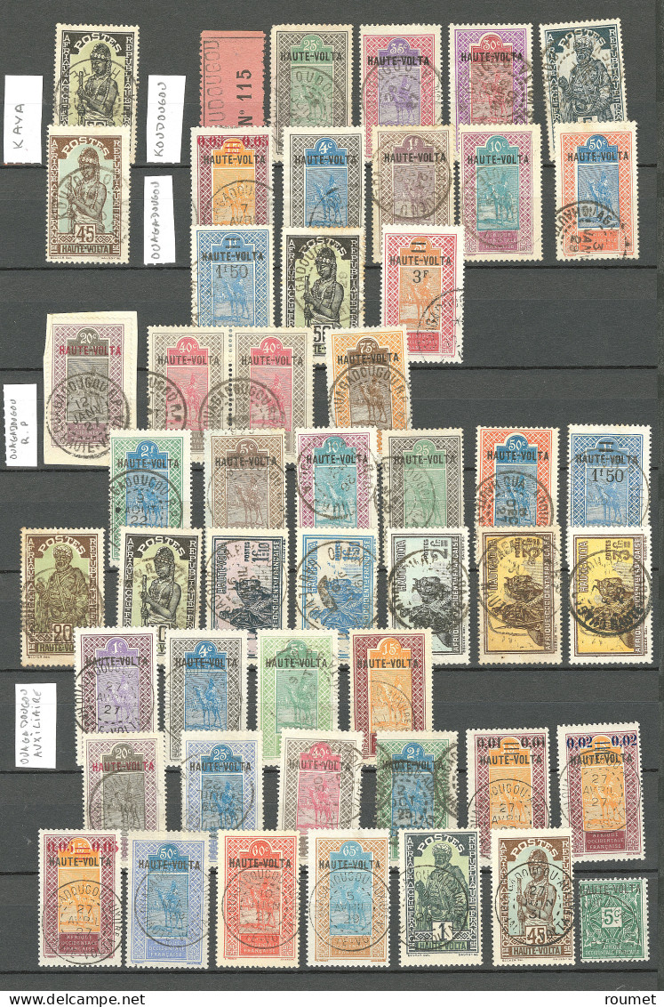 Collection. 1920-1931 (Poste, Taxe), Obl Choisies De Petits Bureaux Entre Banfora Et Yako. - TB Ou B - Altri & Non Classificati