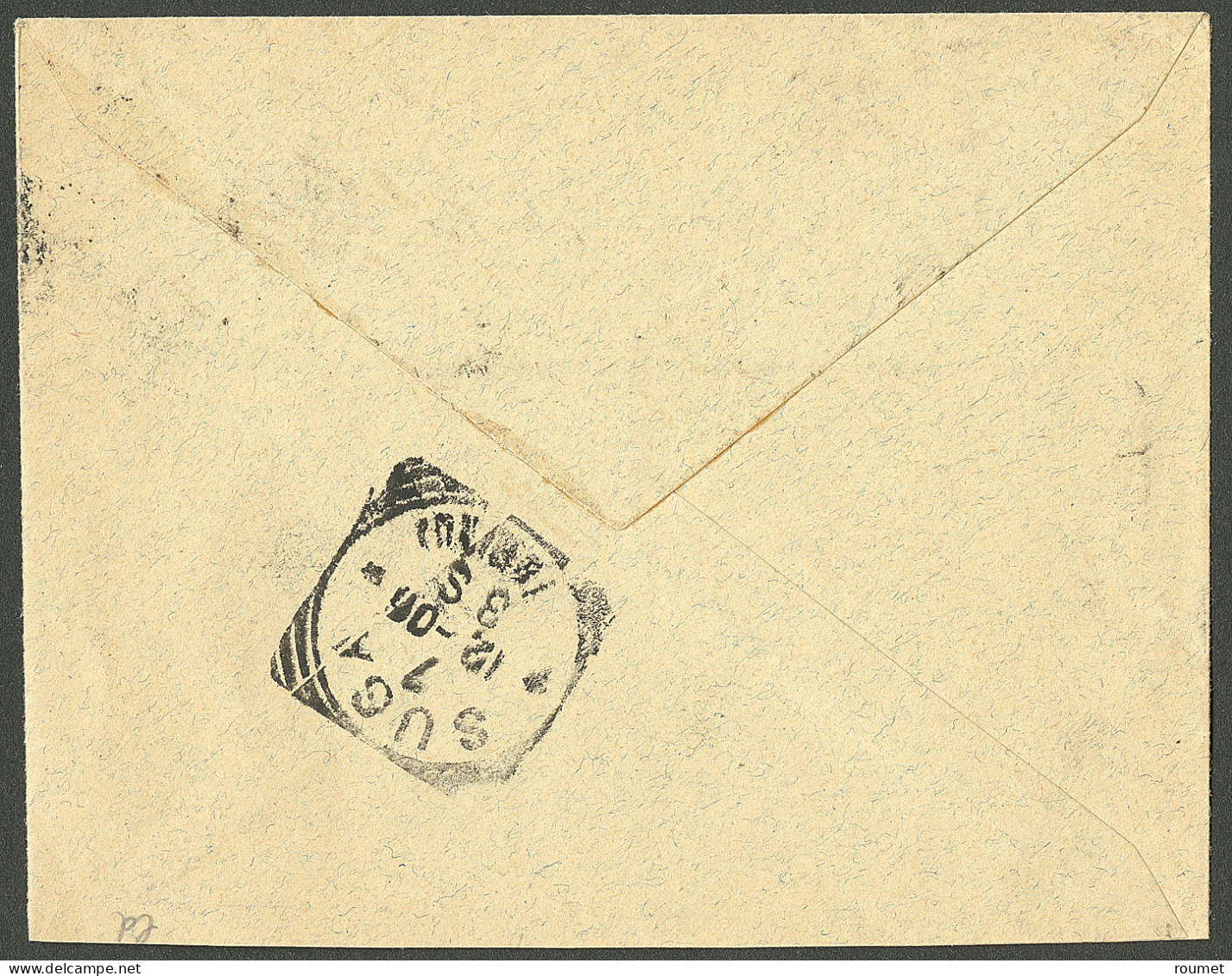 Lettre Cad "Inde/Mahé" Nov 1906 Sur N°8, Sur Enveloppe Pour L'Italie. - TB - Sonstige & Ohne Zuordnung