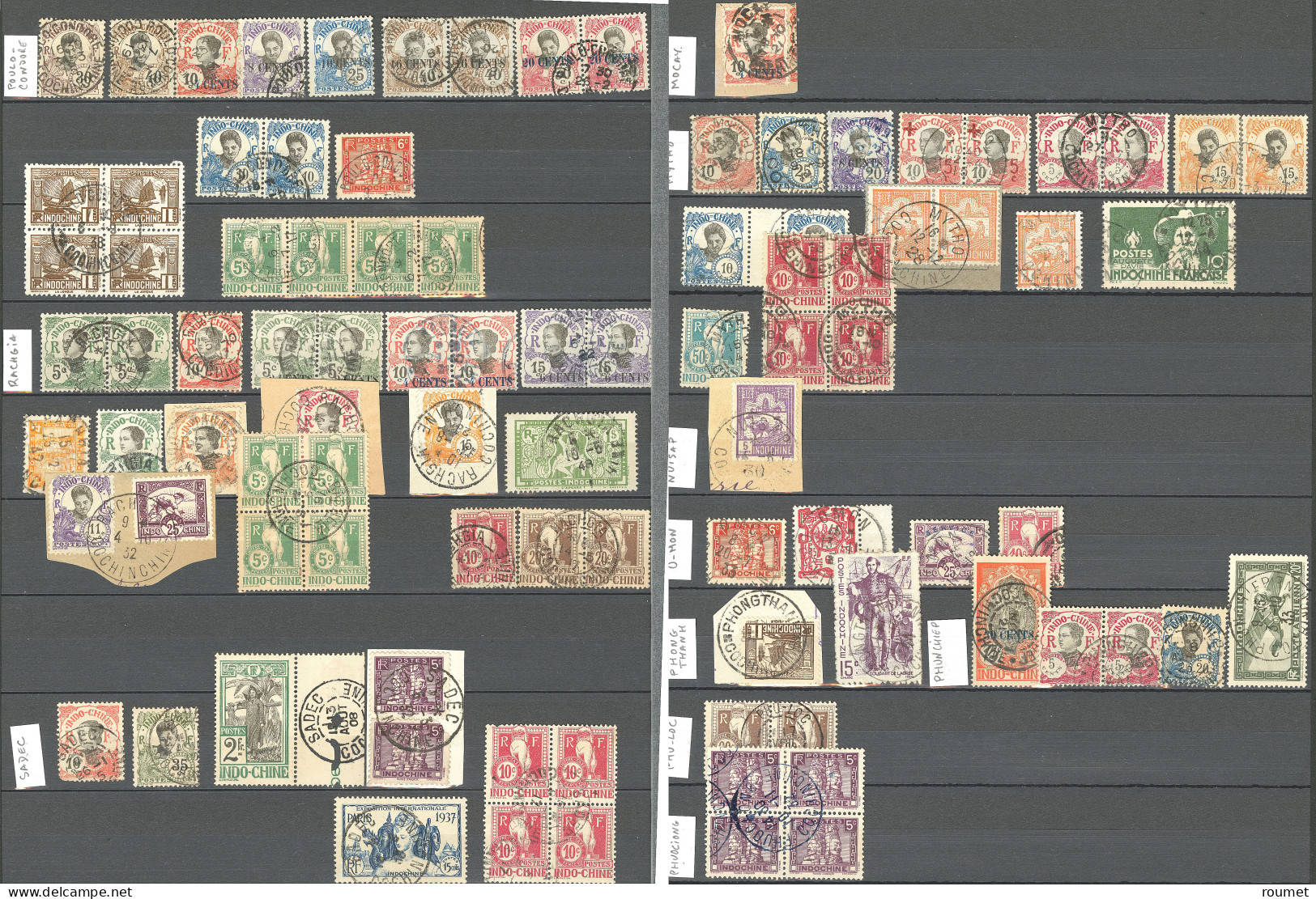 Collection. 1907-1945, Obl Choisies De Petits Bureaux De Chine Entre Anhoa Et Xuanloc. - TB Ou B - Autres & Non Classés
