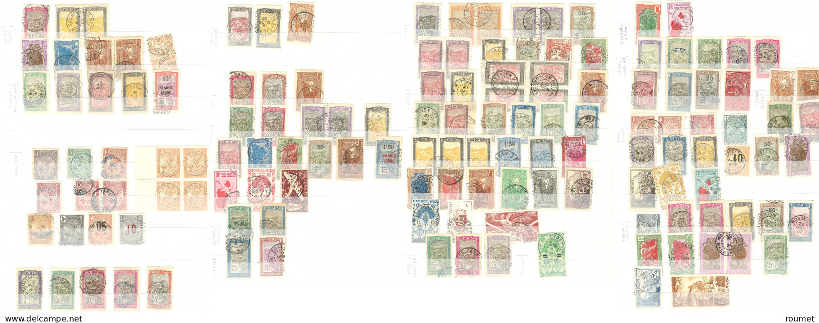 Collection. 1903-1957 (Poste, PA, Taxe), divers dont multiples et séries complètes, obl choisies de petits bureaux dont 