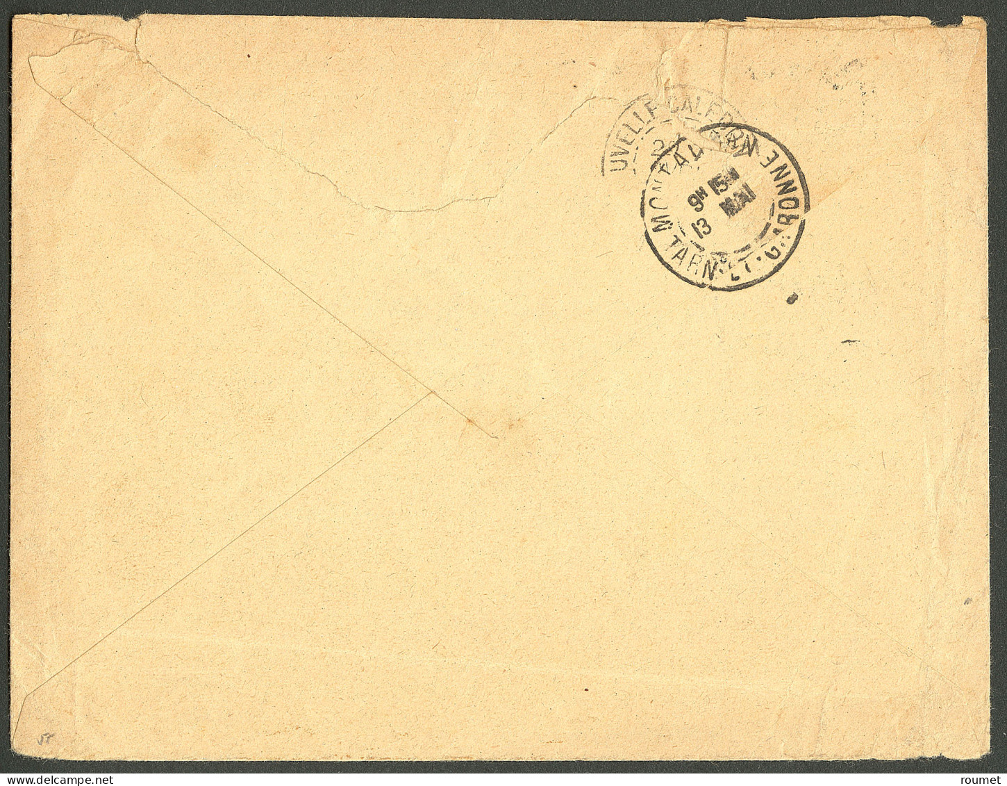 Lettre Cad "Nlle Calédonie/Boulouparis". No 46 Sur Enveloppe Pour Montauban, 1900. - TB - Autres & Non Classés