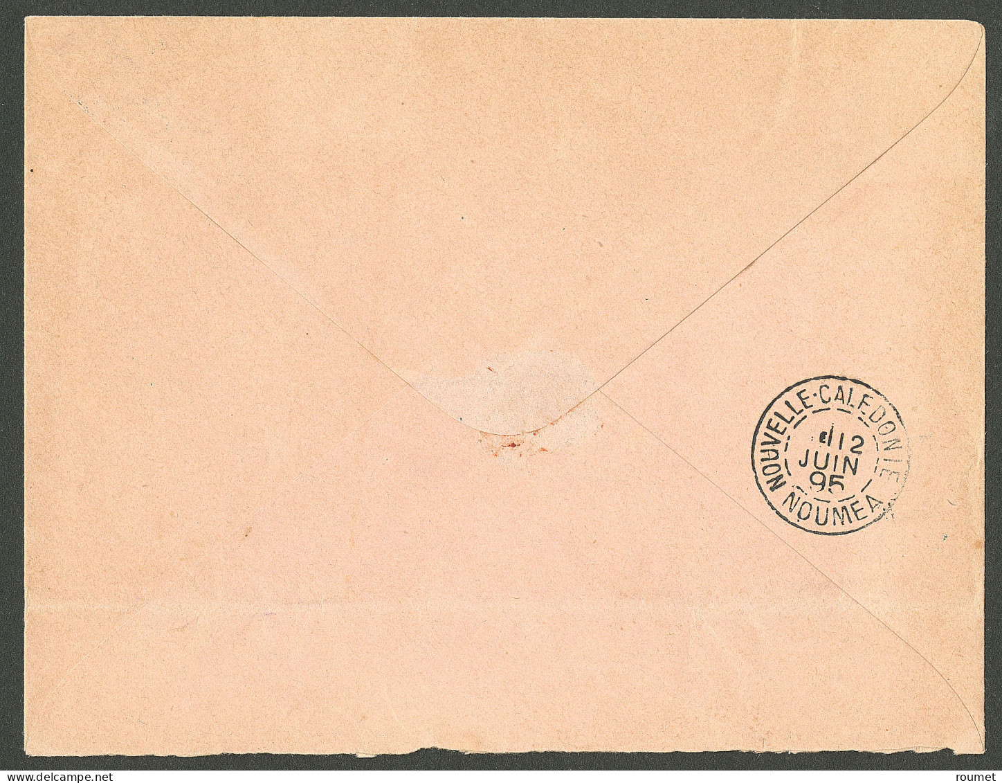 Lettre Cad Bleu "Nlle Calédonie/Touho". Entier 25c Pour Nouméa, 1895. - TB - Other & Unclassified