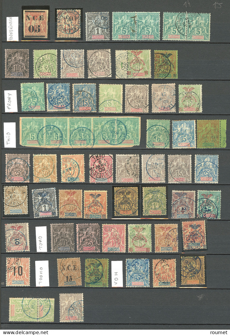 Collection. 1881-1912 (Poste), Entre Les N°3 Et 108, Obl Choisies De Petits Bureaux Entre Bouloupari Et Voh, Bel Ensembl - Other & Unclassified