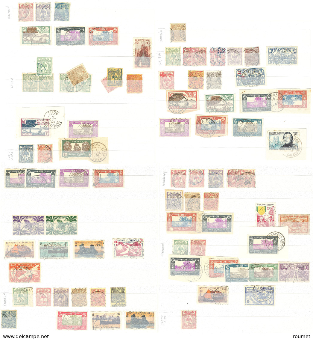 Collection. 1915-1971 (Poste, PA, Taxe), Obl Choisies Dont Petits Bureaux Entre Bouloupari Et Yaté. - TB - Andere & Zonder Classificatie