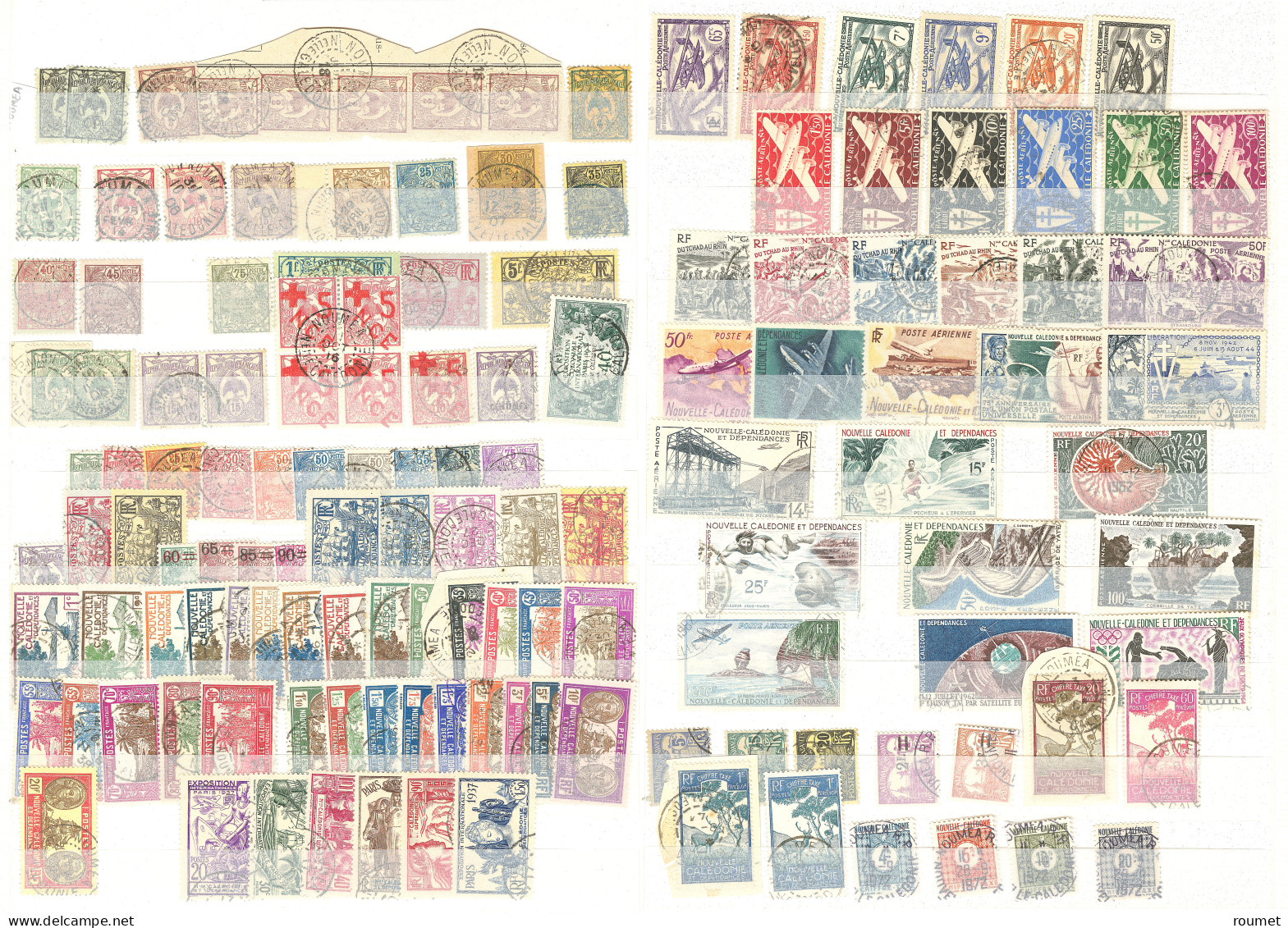 Collection. 1915-1971 (Poste, PA, Taxe), obl choisies dont petits bureaux entre Bouloupari et Yaté. - TB