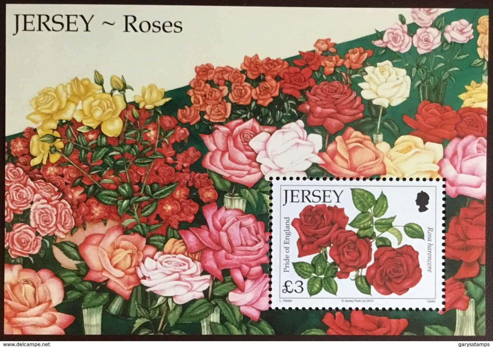 Jersey 2010 Roses Minisheet MNH - Roses