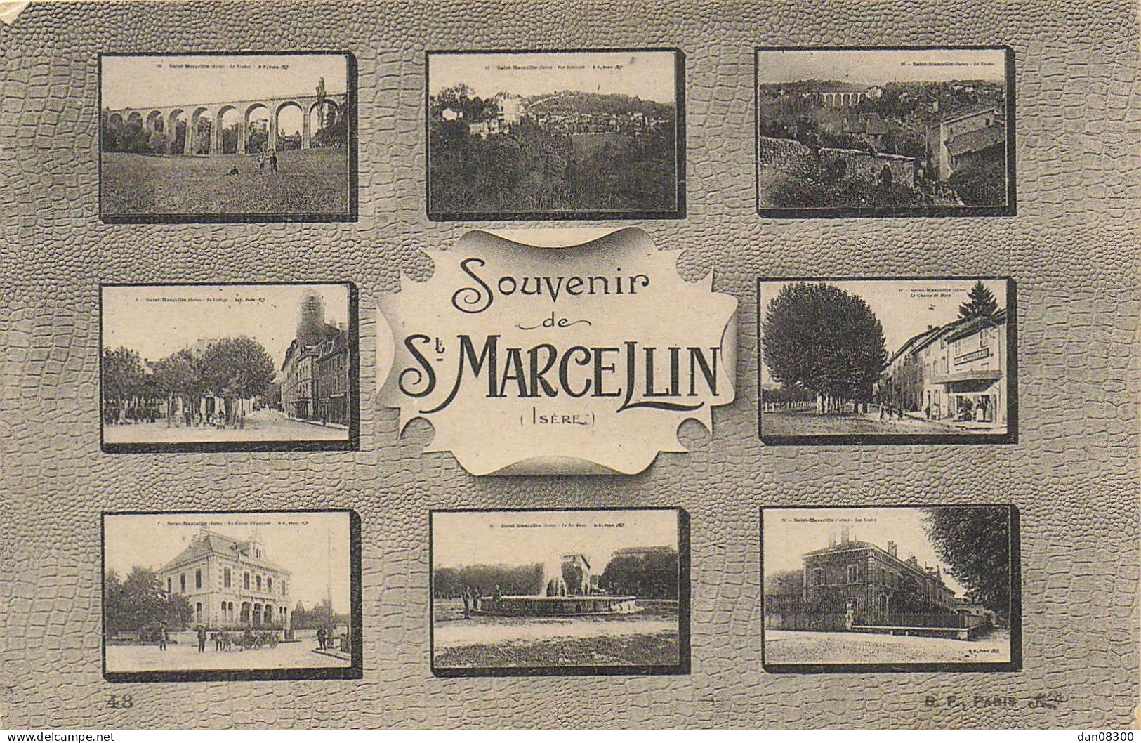 38 SOUVENIR DE SAINT MARCELLIN VUES MULTIPLES - Saint-Marcellin