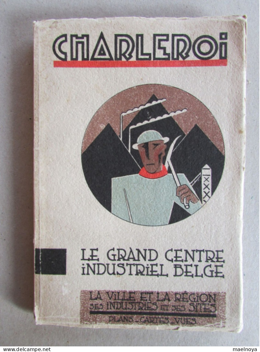 GUIDE CHARLEROI ET ENVIRONS 1930 COUVERTURE ART DECO - 1901-1940