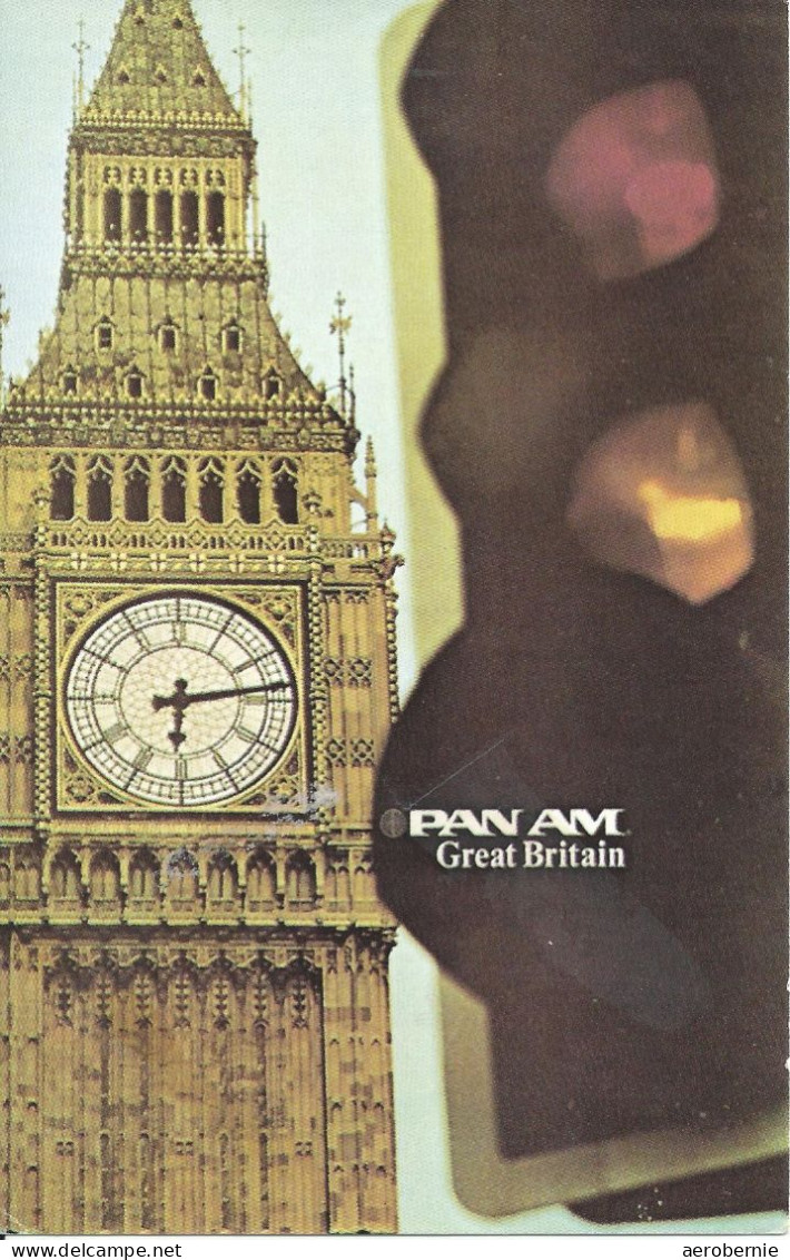 Werbekarte PAN AM - Great Britain - Autres & Non Classés
