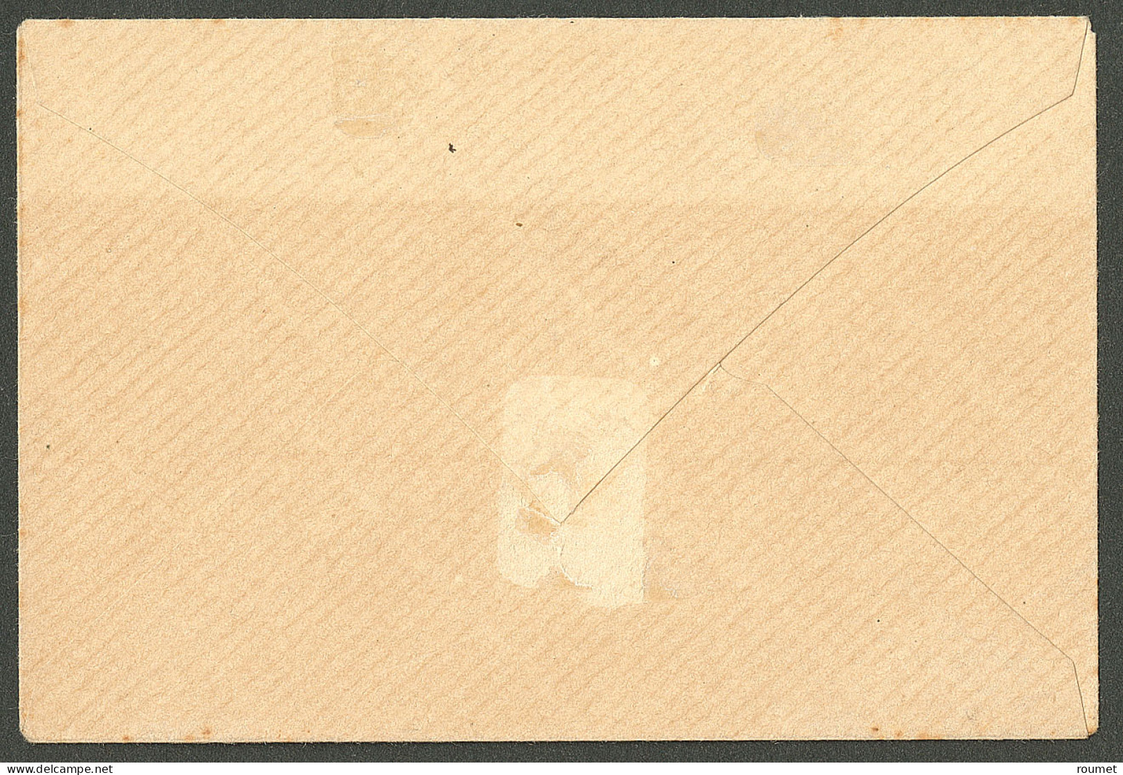Lettre Cad "Port Said/Egypte". Entier 5c + No 37 Oblitéré De La Griffe Violette "à Percevoir" Adressé Localement, 1921.  - Other & Unclassified
