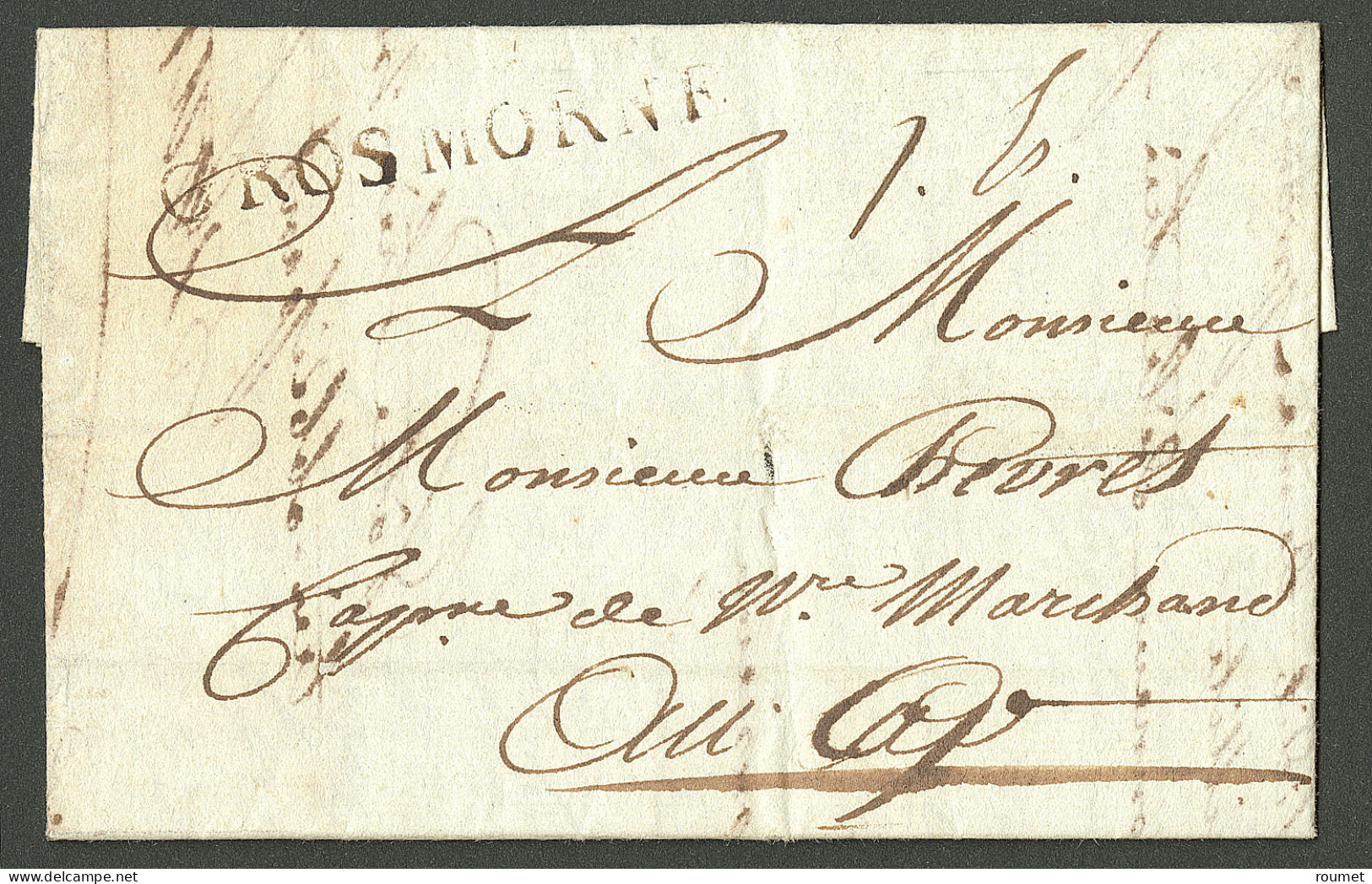 Lettre Gros Morne (Jamet N°1). Lettre Avec Texte Daté Du 25 Mai 1789 Pour Le Cap. - TB. - Haiti