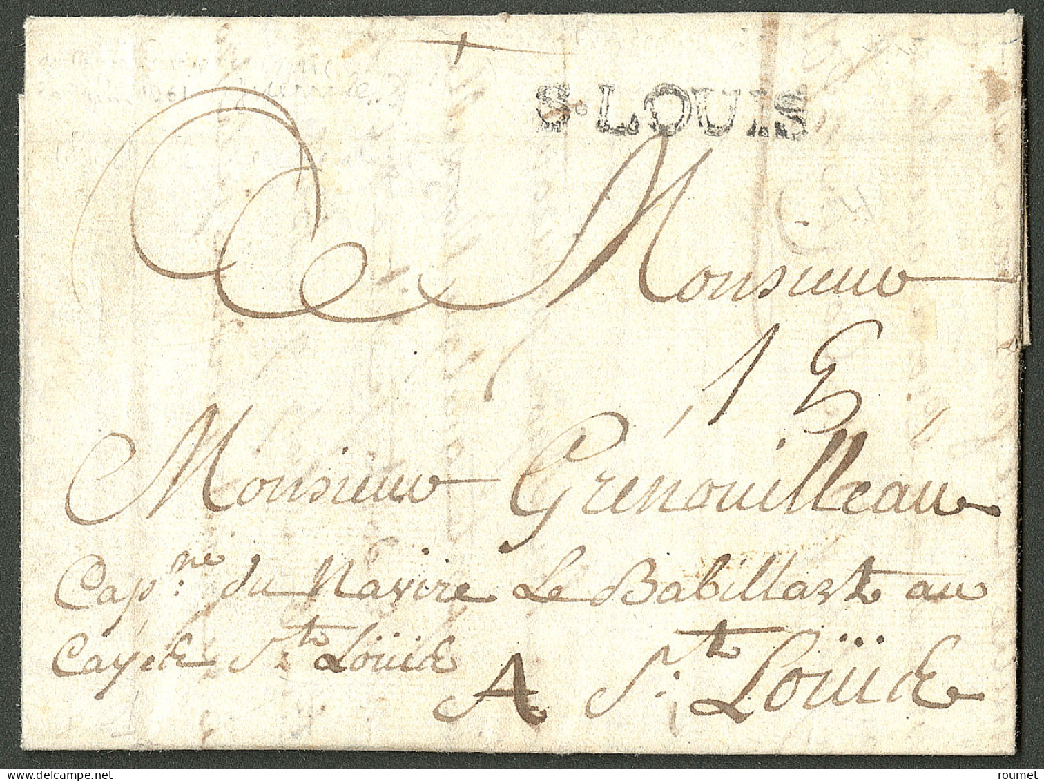 Lettre S.Louis. Lettre Avec Très Bon Texte Daté De Bordeaux Le 20 Février 1761 Pour Saint Louis. - TB - Haiti