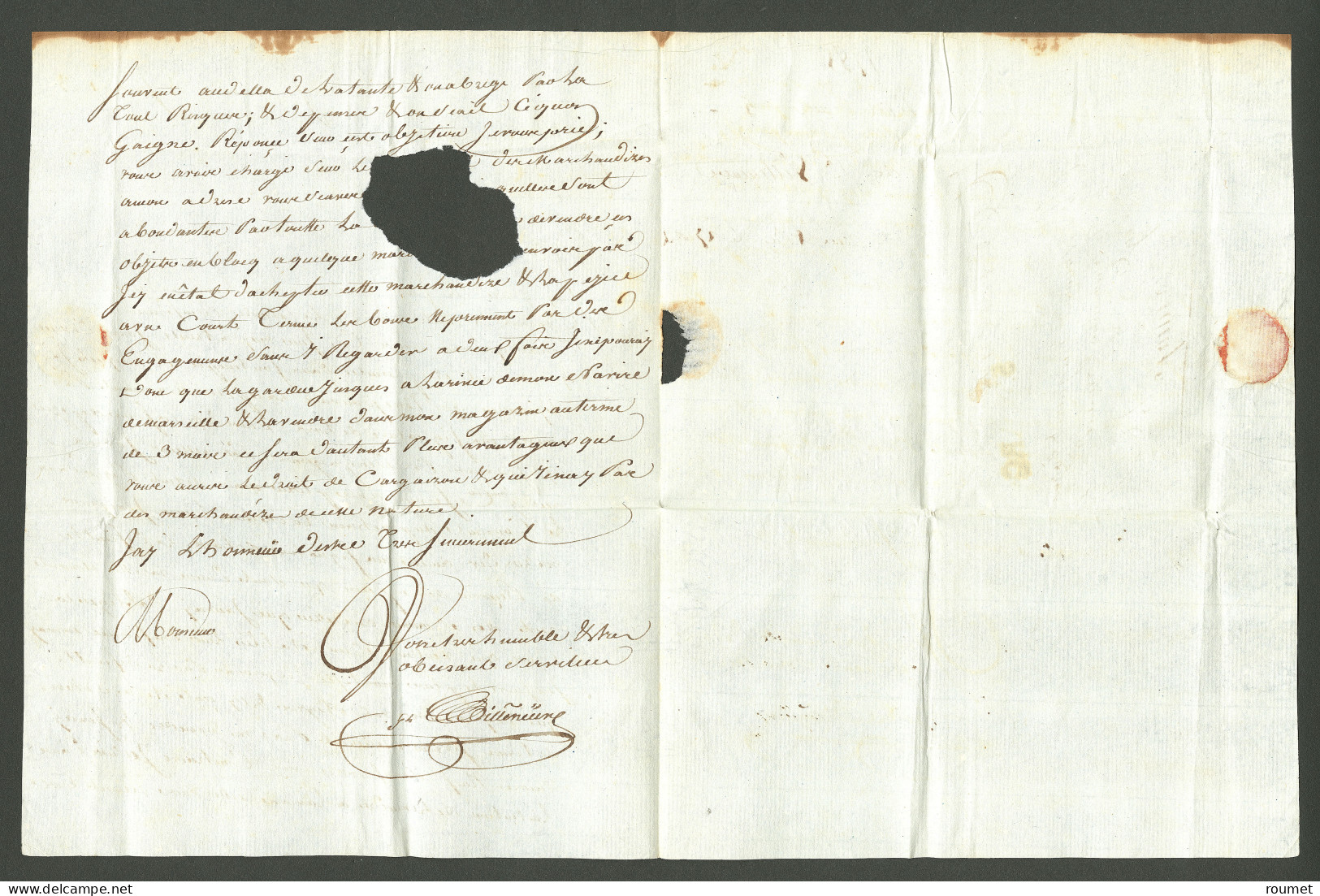 Lettre St Marc (Jamet N°7). Lettre Avec Texte Daté Du 25 Janvier 1785 Pour Le Cap. - TB - Haïti