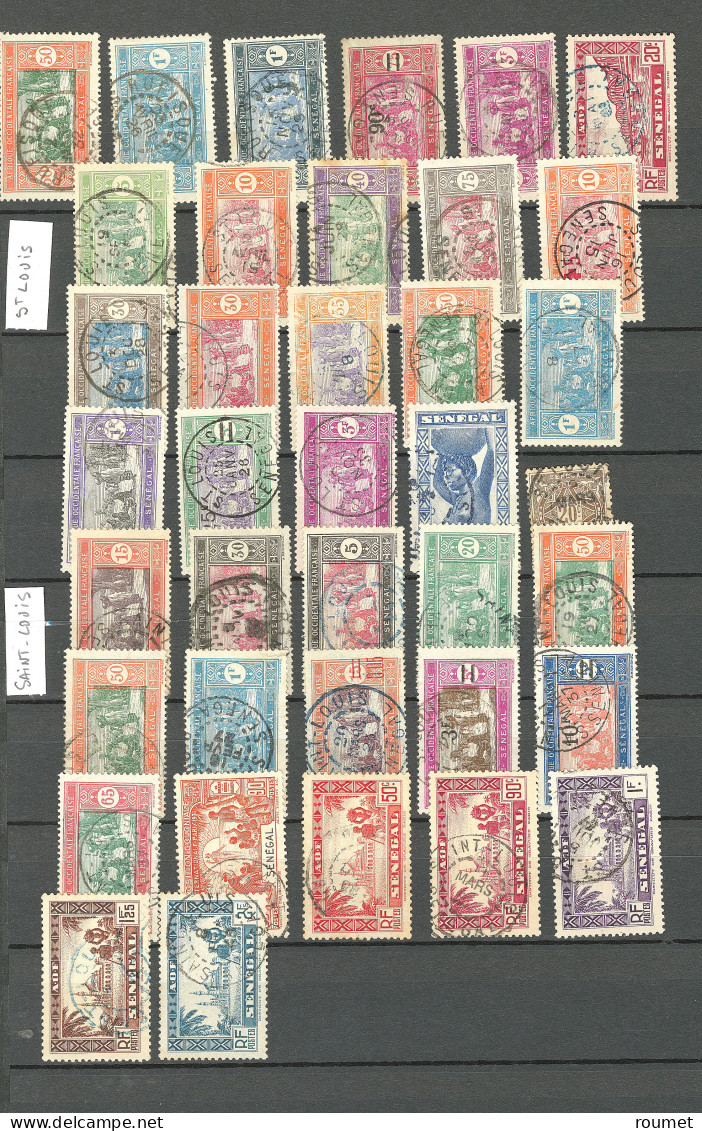 Collection. 1914-1944 (Poste, PA, Taxe), obl choisies de petits bureaux entre Bakel et Zinguinchan. - TB