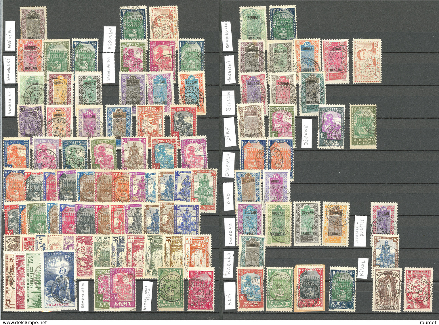Collection. 1921-1942 (Poste, PA), Obl Choisies De Petits Bureaux Entre Ambidebi Et Yelimane. - TB - Otros & Sin Clasificación