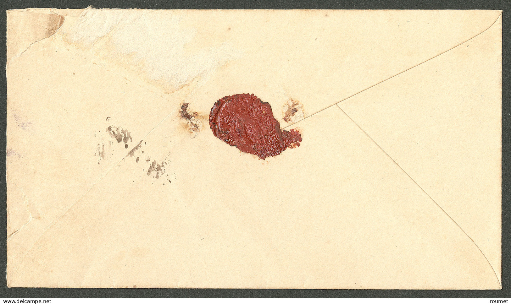 Lettre Cad Violet "Iles Marquises/Tahuko". Océanie No 15 Sur Enveloppe Pour Papeete, 1913. - TB - R. - Autres & Non Classés