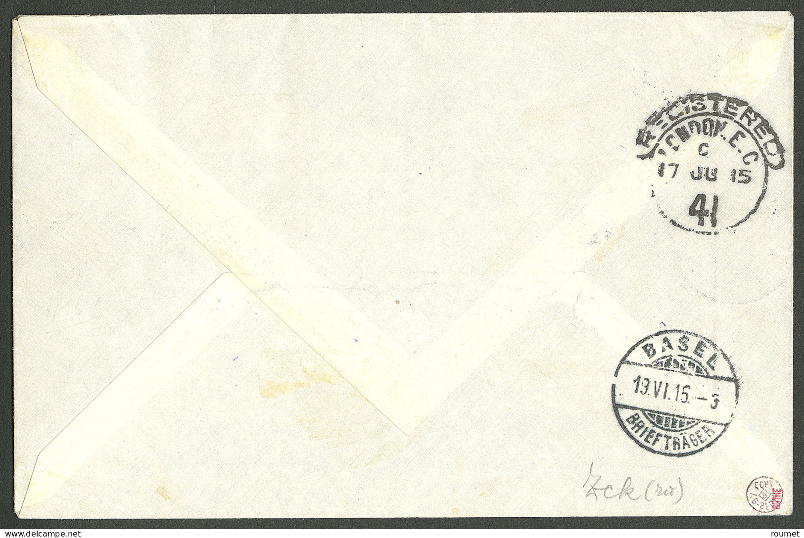 Lettre Cad "Lome/Togo". Nos 31 + 33A + 35 + 36 + 37 Sur Enveloppe Recomm. Pour La Suisse, 1915. - TB. - R - Altri & Non Classificati