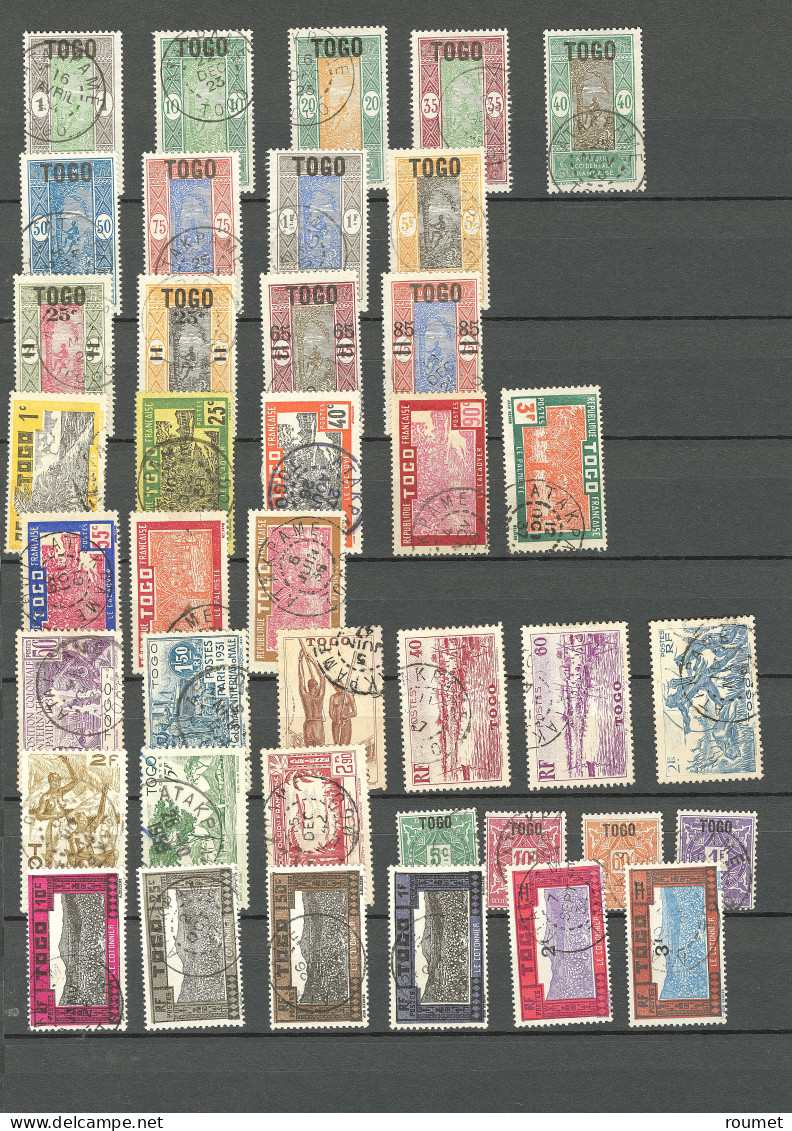 Collection. 1916-1956 (Poste, PA, Taxe), Obl Choisies De Petits Bureaux Dont Ag(o)u Et Tsevié. - TB - Other & Unclassified